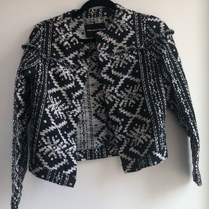 Black and white design jacket